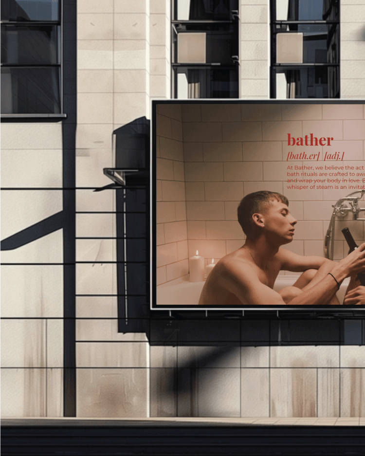 Bather
Brand Identity billboard